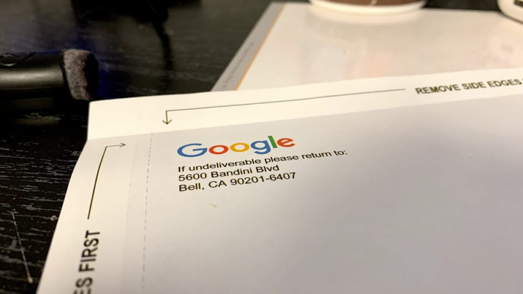 Google My Business Postcard