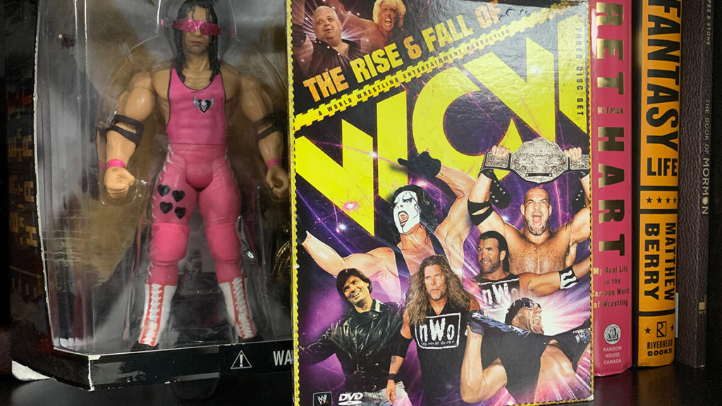 WCW DVD and Bret Hart Action Figure