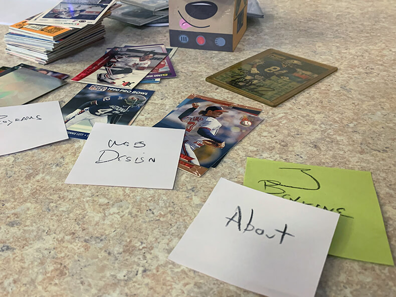 Organizing Trading Cards and Structuring Websites