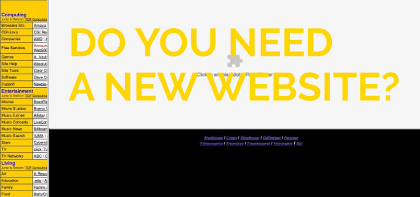 Do You Need A New Website with Awful Old Web Design
