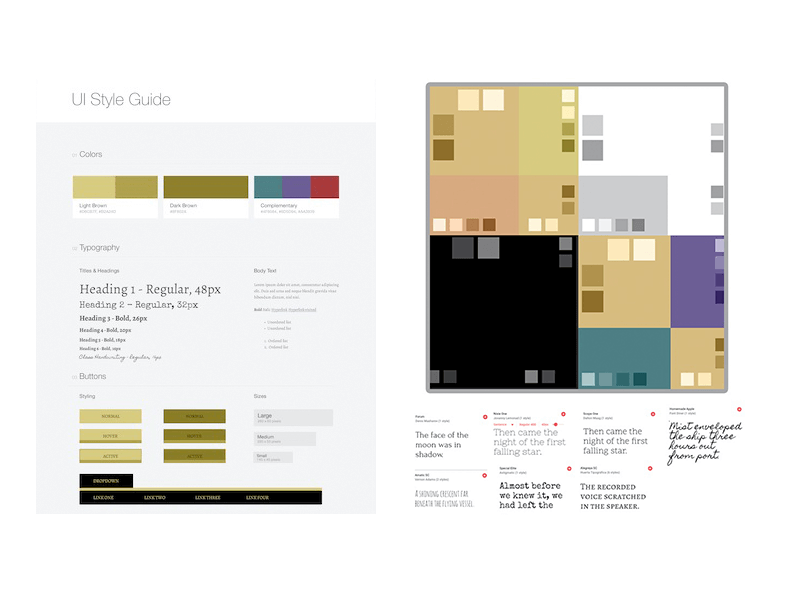 West Virginia Penitentiary Custom Style Guide and Color Scheme