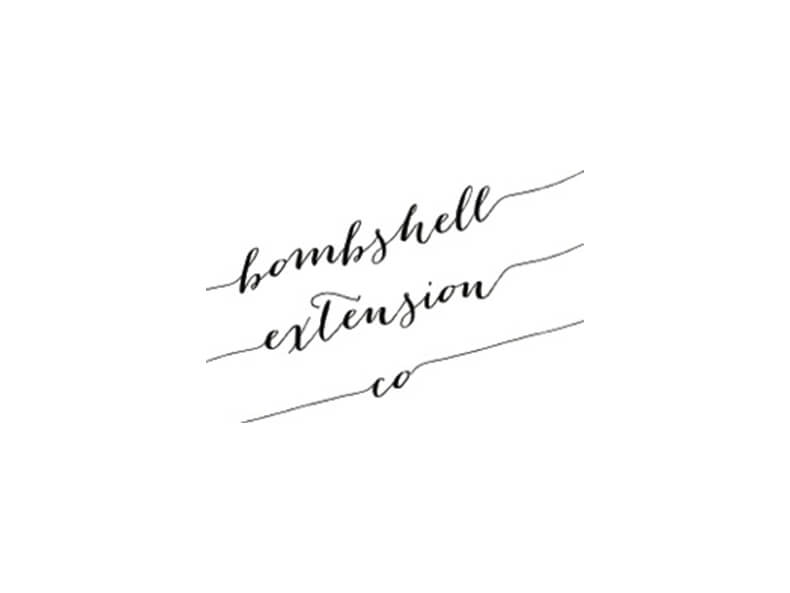 Bombshell Extension Company Logo using preferred font for Custom CMS Website