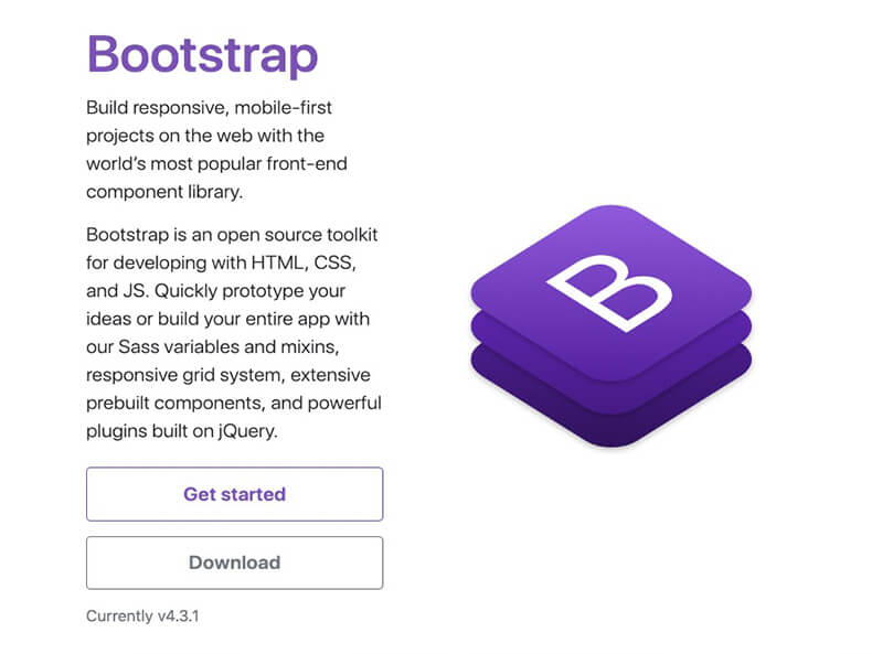 Bootstrap Website Code Builder homepage