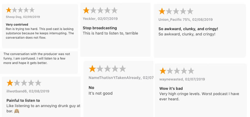 Bad Podcast Reviews