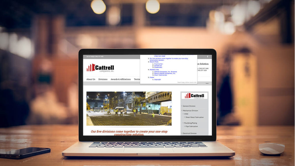 Cattrell Companies Homepage in 2018