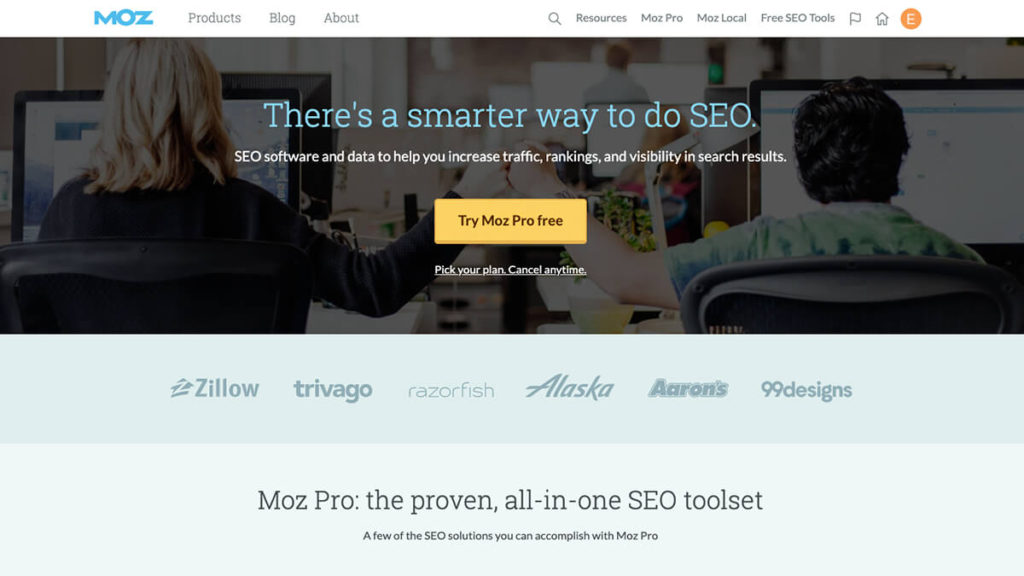 Moz Homepage